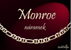 Monroe - náramek zlacený 